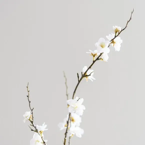 Artificial Blossom Flower Stem - Cream