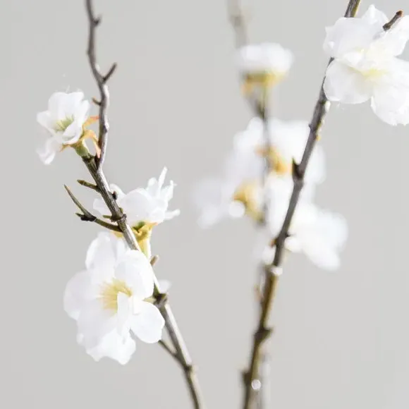 Artificial Blossom Flower Stem - Cream