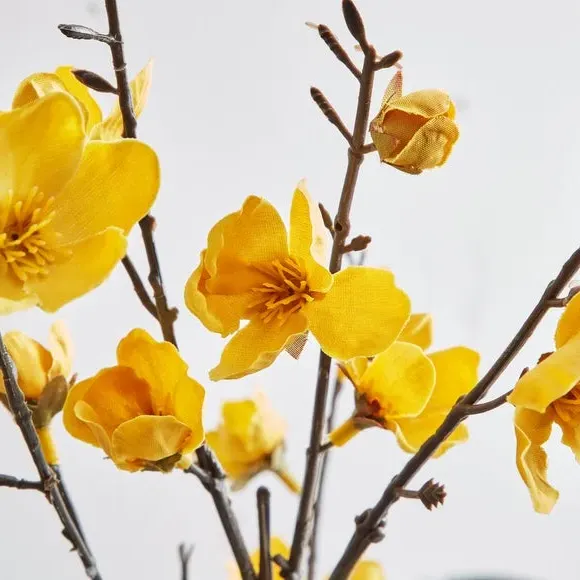 Artificial Blossom Stem - Ochre