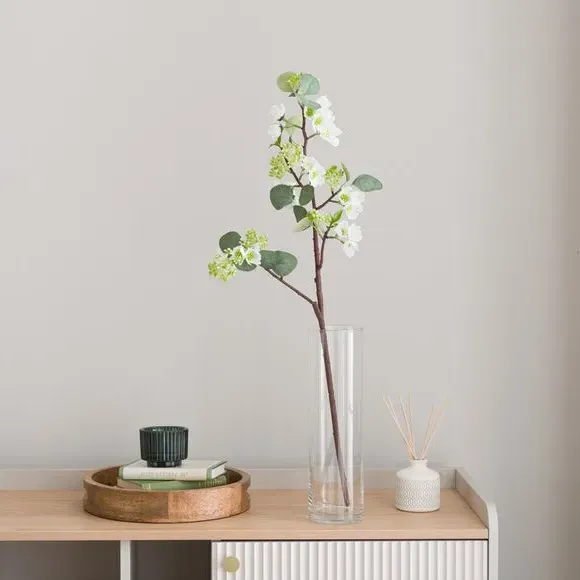 Artificial Blossom Stem - White image