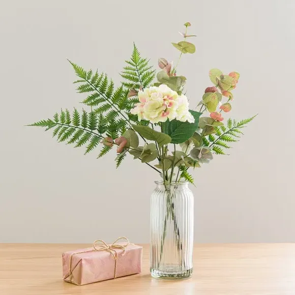 Artificial Bouquet & Diffuser Gift Set - Green