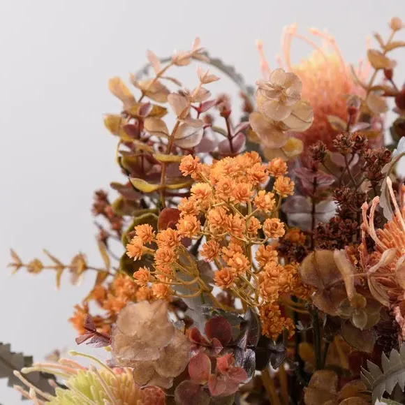 Artificial Bouquet with Protea - Multicolor