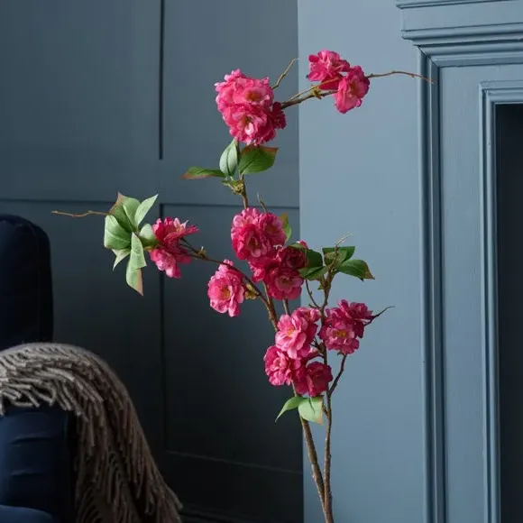 Artificial Cherry Blossom Stem - Pink