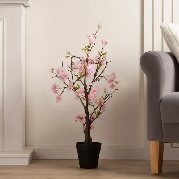 Artificial Cherry Blossom Tree - Pink, Plastic image