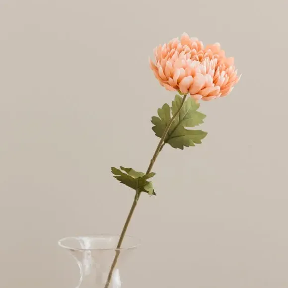 Artificial Chrysanthemum Stem - Peach