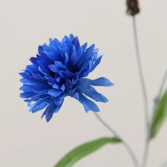 Artificial Cornflower Stem - Blue