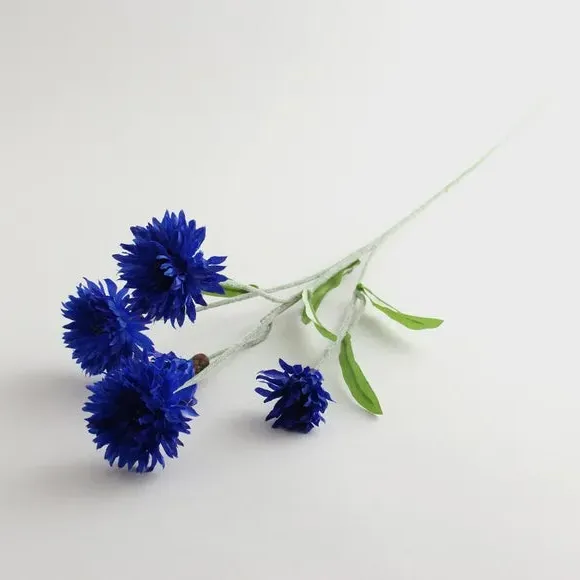 Artificial Cornflower Stem - Blue