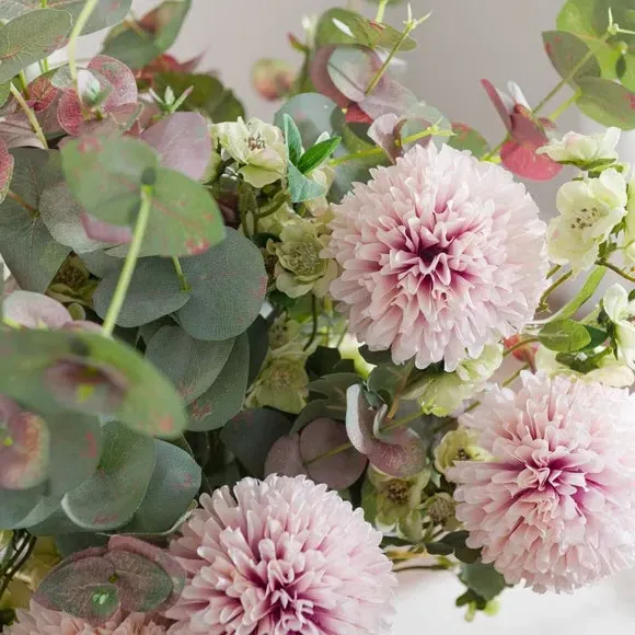 Artificial Dahlia Bouquet - Pink, Mixed Flowers