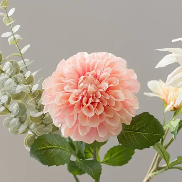 Artificial Dahlia Bouquet - Pink, Silk