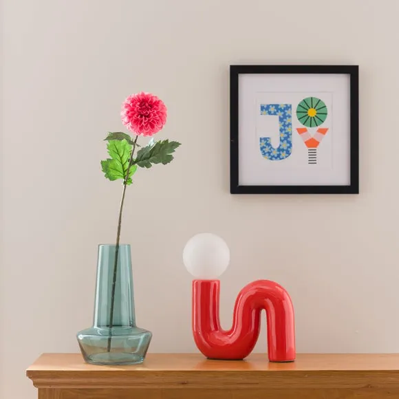 Artificial Dahlia Stem - Fuschia, Plastic image