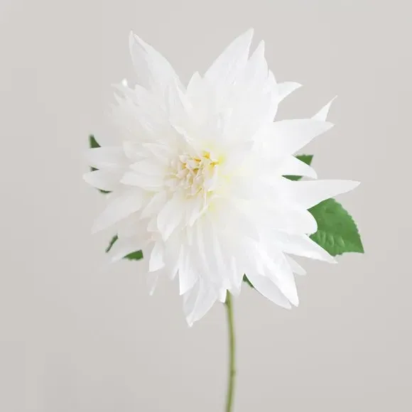Artificial Dahlia Stem - White