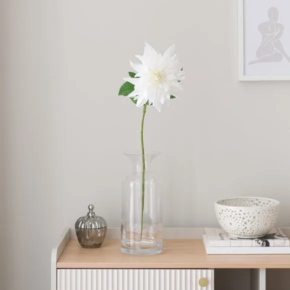 Artificial Dahlia Stem - White image