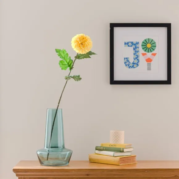Artificial Dahlia Stem - Yellow, Plastic image