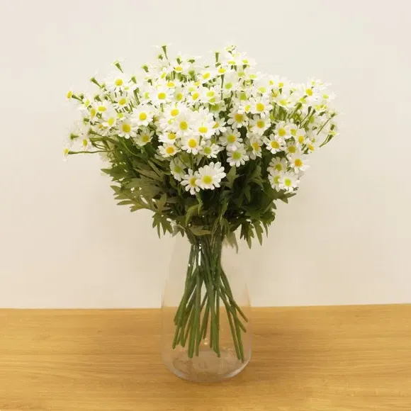 Artificial Daisy Stems - White