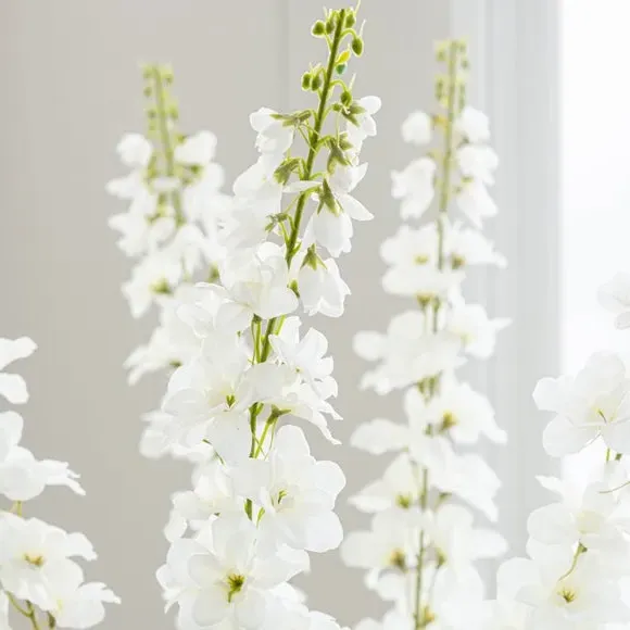 Artificial Delphinium Stem - Cream