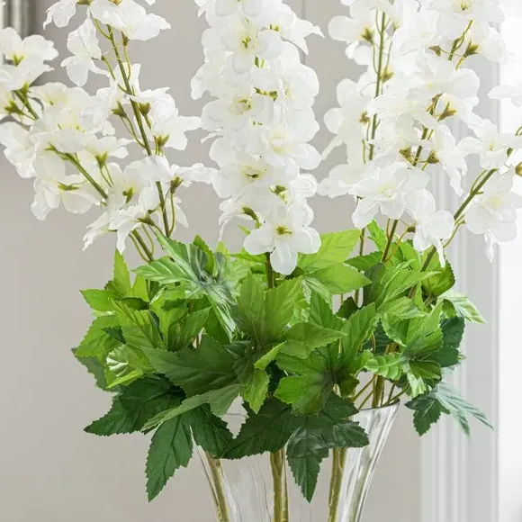 Artificial Delphinium Stem - Cream