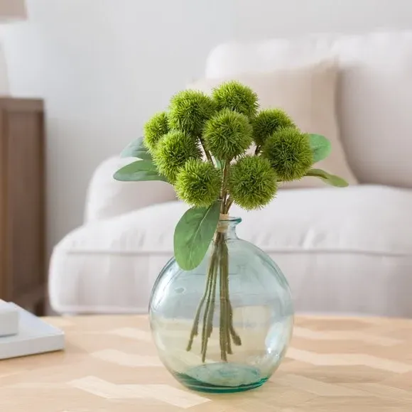 Artificial Dianthus Bundle - Green, Plastic