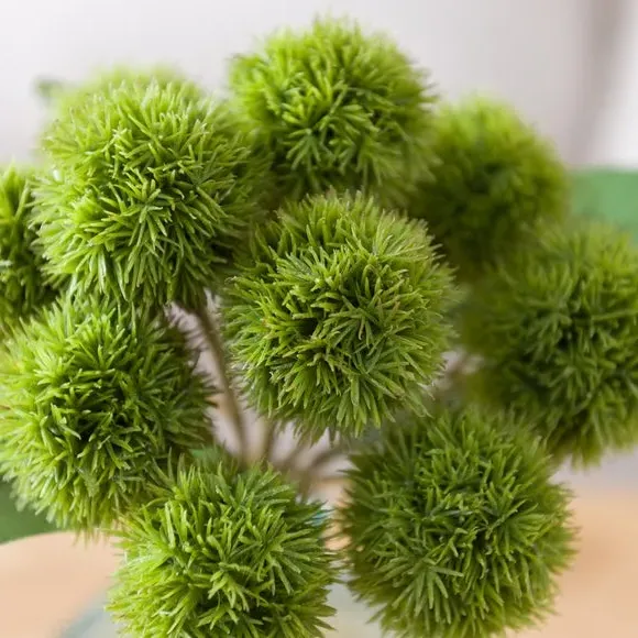 Artificial Dianthus Bundle - Green, Plastic