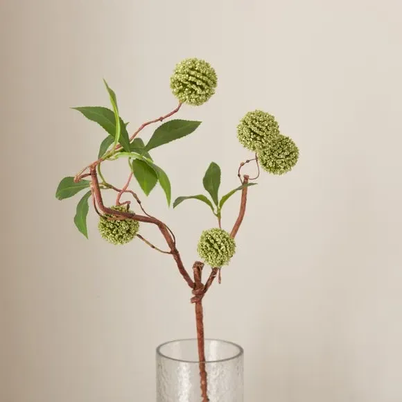 Artificial Dianthus Stem - Green, Plastic