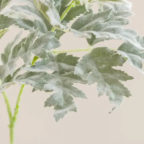Artificial Dusty Miller Stem - Green