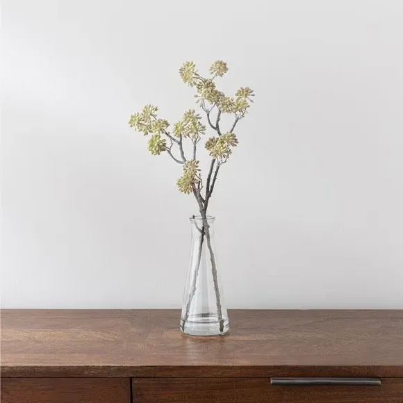 Artificial Elderberry Arrangement - Natural, Glass