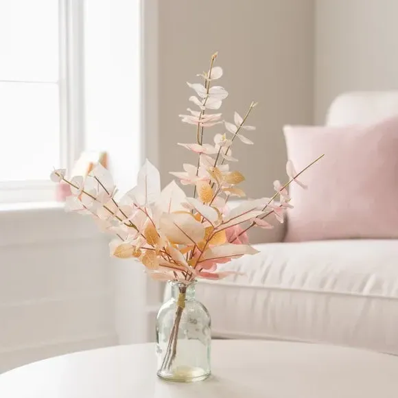 Artificial Eucalyptus Bundle - Cream, Plastic