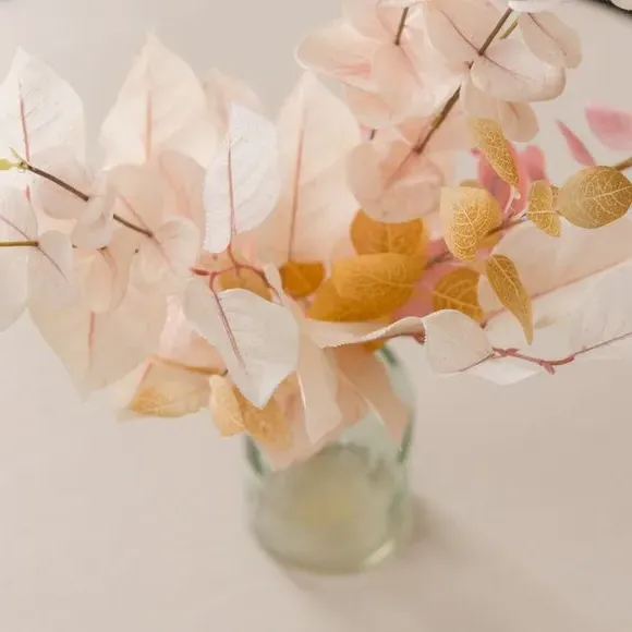 Artificial Eucalyptus Bundle - Cream, Plastic