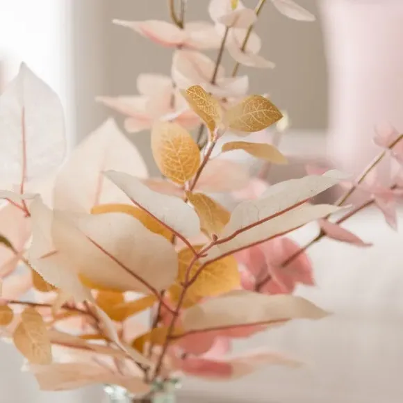 Artificial Eucalyptus Bundle - Cream, Plastic