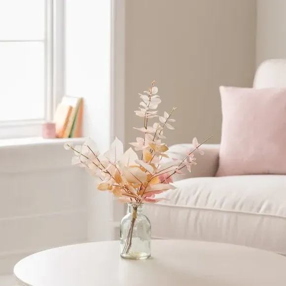 Artificial Eucalyptus Bundle - Cream, Plastic image
