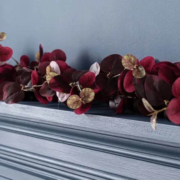 Artificial Eucalyptus Garland - Purple