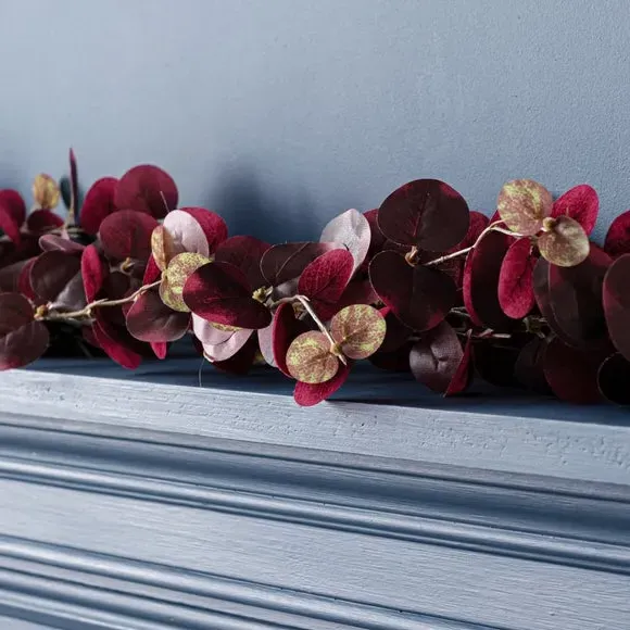 Artificial Eucalyptus Garland - Purple