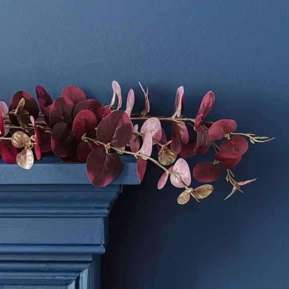 Artificial Eucalyptus Garland - Purple