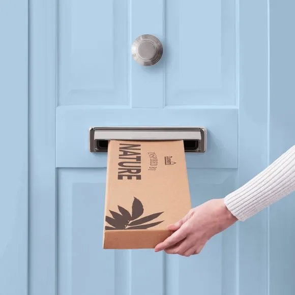 Artificial Eucalyptus Letterbox Bouquet - Purple