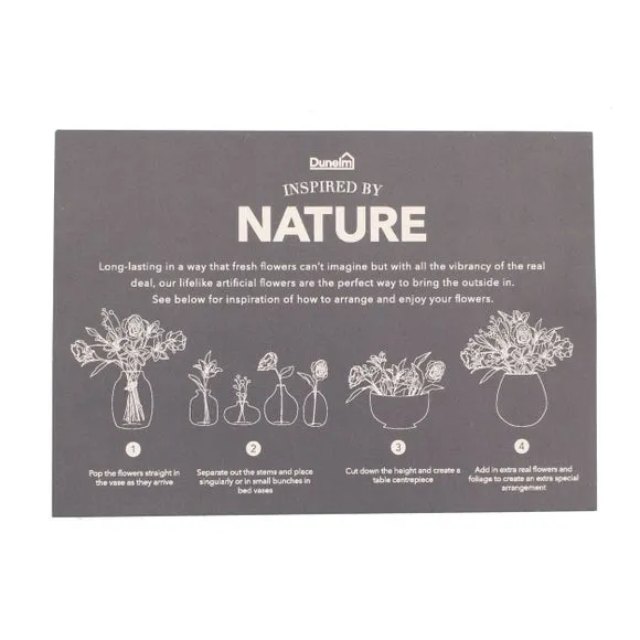 Artificial Eucalyptus Letterbox Bouquet - Purple