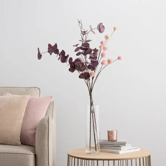 Artificial Eucalyptus Letterbox Bouquet - Purple image