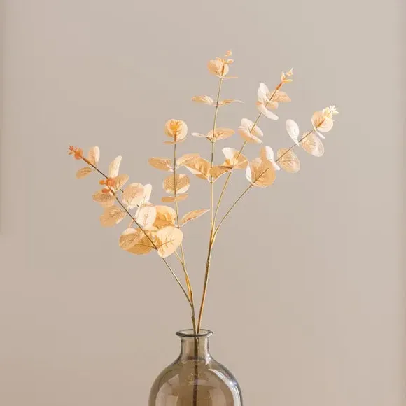 Artificial Eucalyptus Stem - Caramel, Plastic