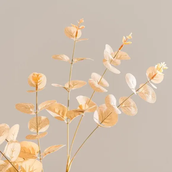 Artificial Eucalyptus Stem - Caramel, Plastic