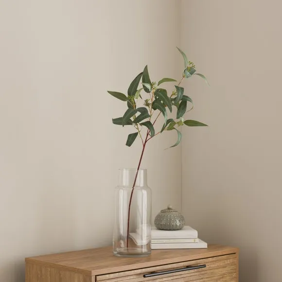 Artificial Eucalyptus Stem - Green, Plastic
