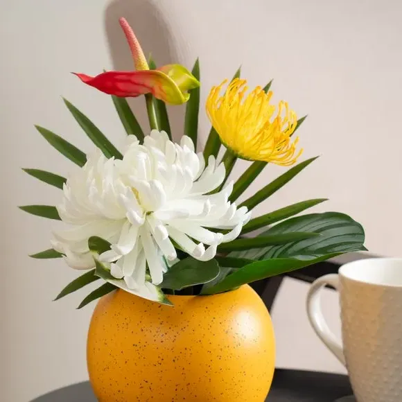 Artificial Exotic Arrangement - Yellow, Ceramic