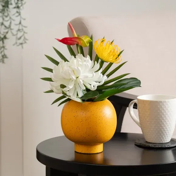 Artificial Exotic Arrangement - Yellow, Ceramic image