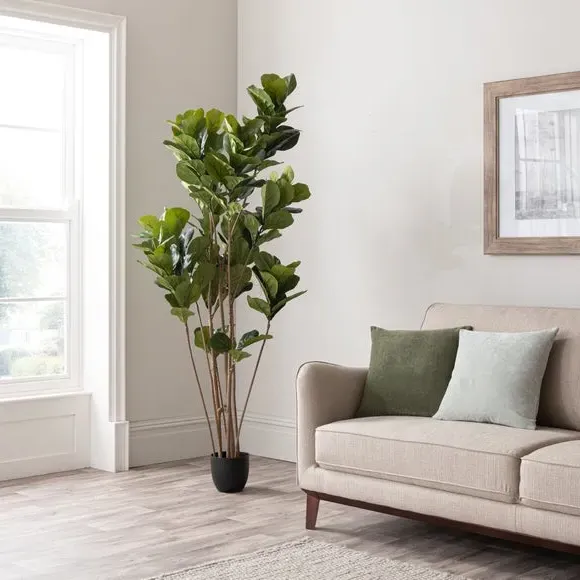 Artificial Fig Tree with Pot - Green image