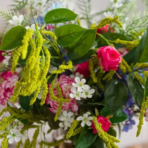 Artificial Floral Bouquet - Multicolor, Mixed