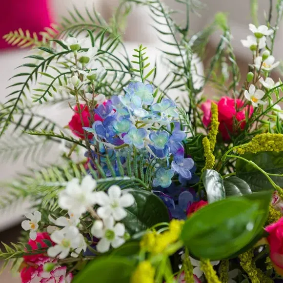 Artificial Floral Bouquet - Multicolor, Mixed