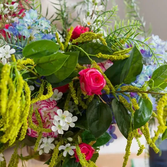 Artificial Floral Bouquet - Multicolor, Mixed