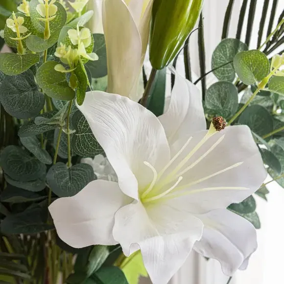 Artificial Flower Bouquet - White, Mixed Florals