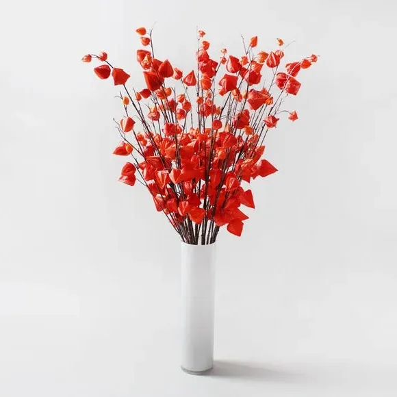 Artificial Flower Stem - Orange Lantern