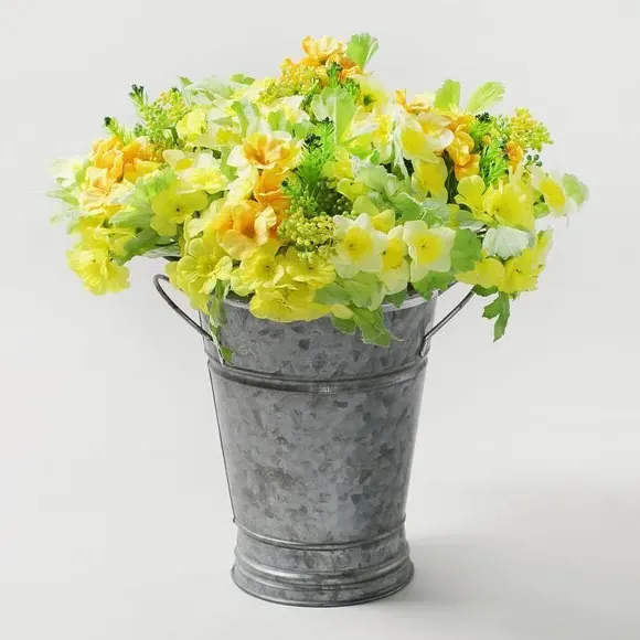 Artificial Flower Stems - Yellow, Mixed Blooms