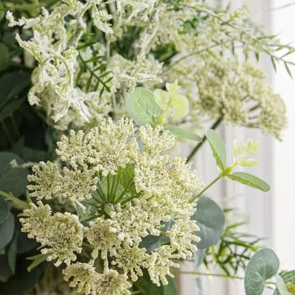 Artificial Foliage Bouquet - Green, Mixed Leaves