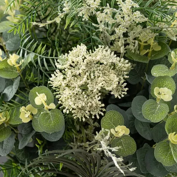 Artificial Foliage Bouquet - Green, Mixed Leaves