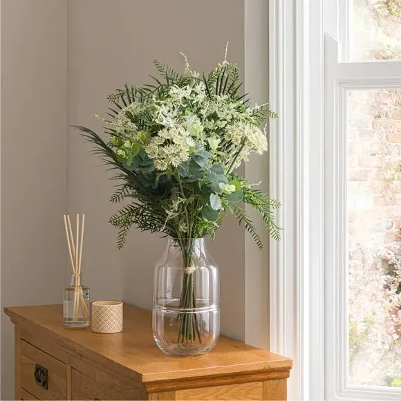 Artificial Foliage Bouquet - Green, Mixed Leaves image